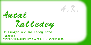 antal kalledey business card